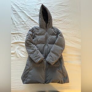 Uniqlo Gray Down Puffer Coat